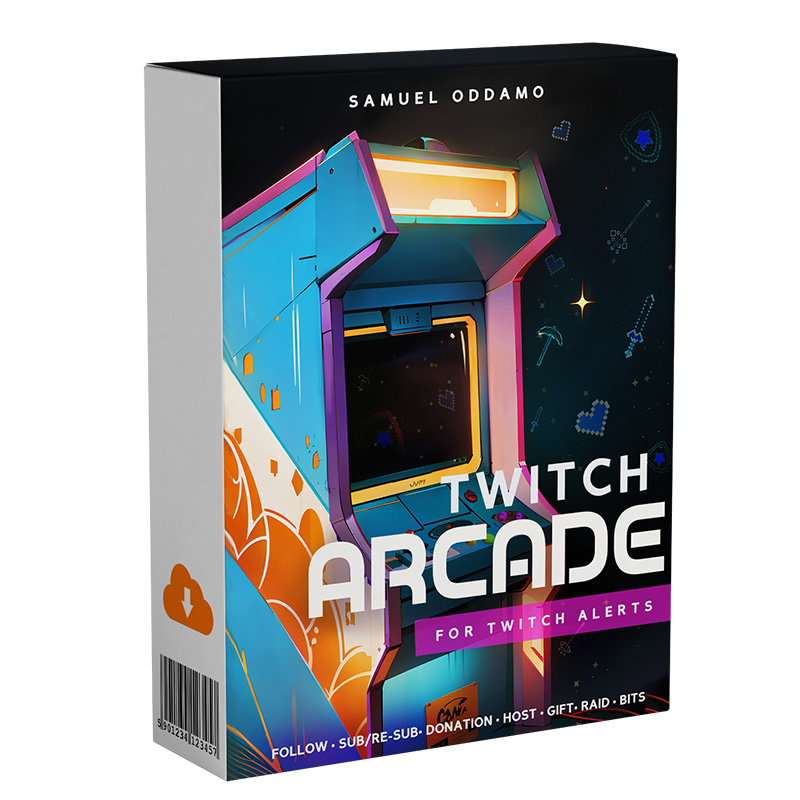 twitch arcade sfx pack mockup