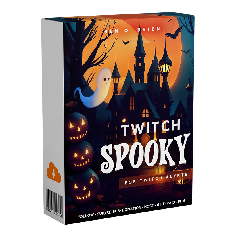 Twitch spooky sfx pack mockup
