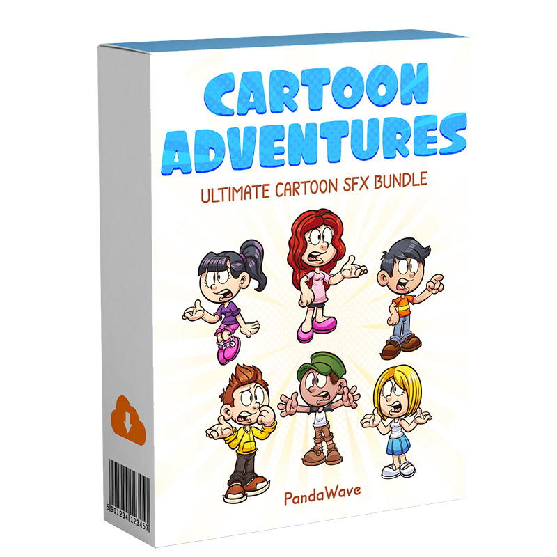 cartoon adventures sfx pack mockup