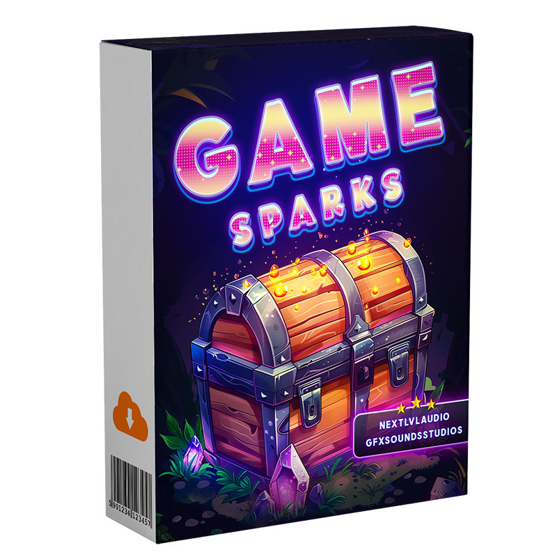 game sparks sfx pack mockup