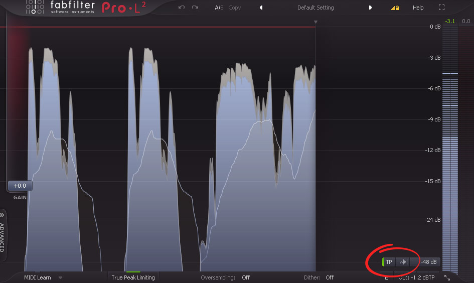 true peak limiter fab filter pro